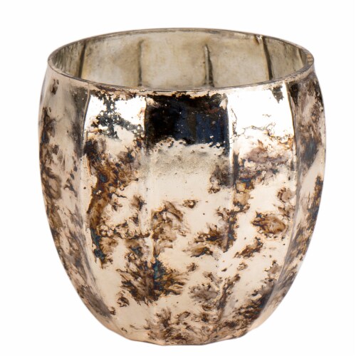 HD Designs Glass Votive with Antique Burn Perspective: front