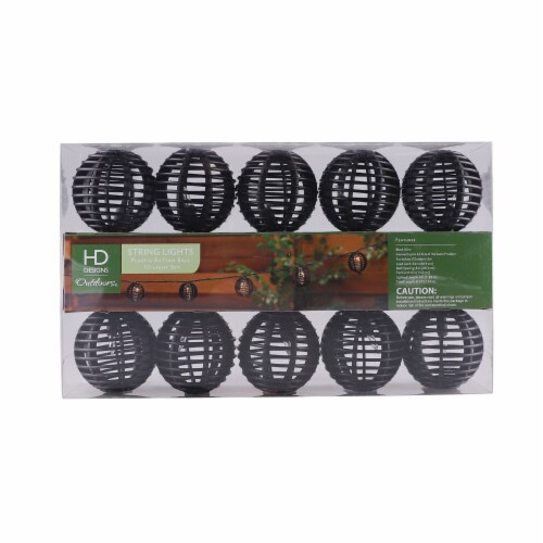 HD Designs Outdoors Plastic Rattan String Lights 10 pk Jay C