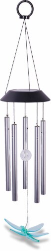 The Joy of Gardening Dragonfly Solar Windchime Perspective: front