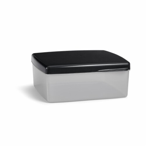 Kroger® Solid Sandwich Container - Black Perspective: front