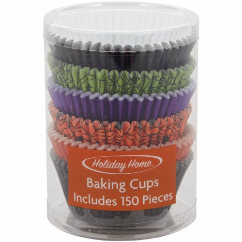 Holiday Home Halloween Pumpkin Cupcake Baking Cups Perspective: front