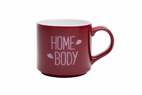 Holiday Home Home Body Mug - Red/White Perspective: front