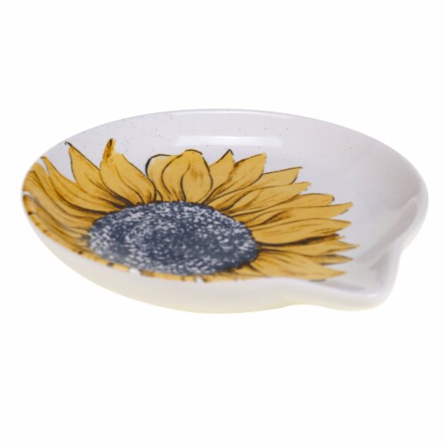DOT Sunflower Spoon Rest Perspective: front