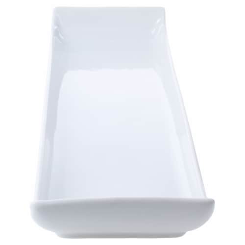 Dash of That® Rectangluar Curved Edge Plate Perspective: front