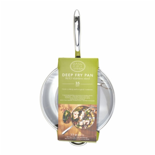 Dash of That Deep Frying Pan Stainless Steel Perspective: front