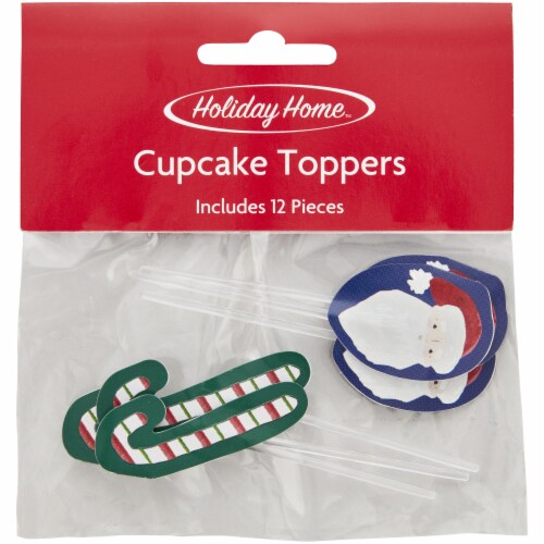 Holiday Home™ North Pole Cupcake Toppers Perspective: front