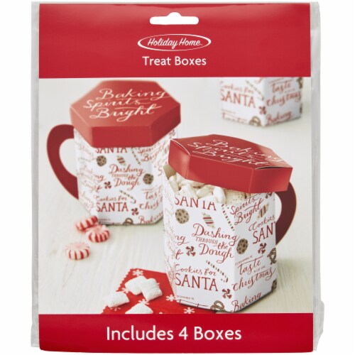 Holiday Home™ Mug Shaped Treat Boxes - Baking Spirits Bright Perspective: front