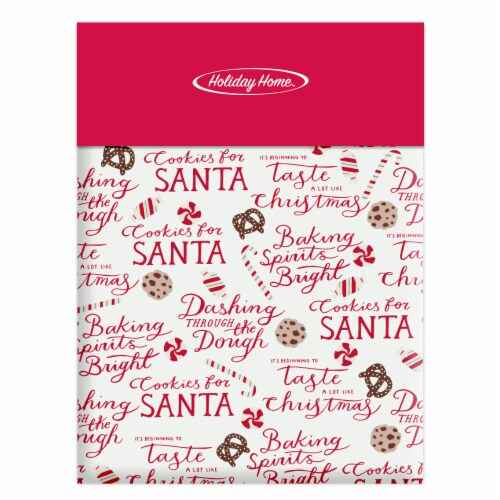 Holiday Home Good Cheer Peva Tablecloth Perspective: front