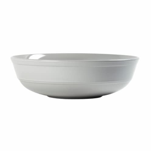 Dash of That® Grace Low Serve Bowl - Silver Perspective: front