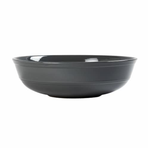 Dash of That® Grace Low Serve Bowl - Graphite Perspective: front