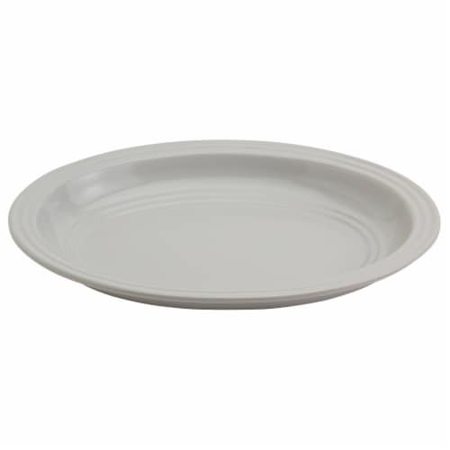 Dash of That Grace Oval Serving Platter - Silver Perspective: front