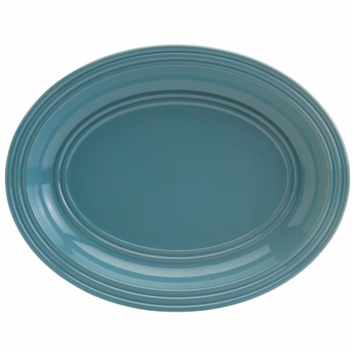 Dash Of Tha® Grave Oval Serve Platter - Sky Perspective: front