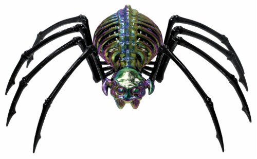 Holiday Home Black Spider Skeleton Decorative Figurine Perspective: front