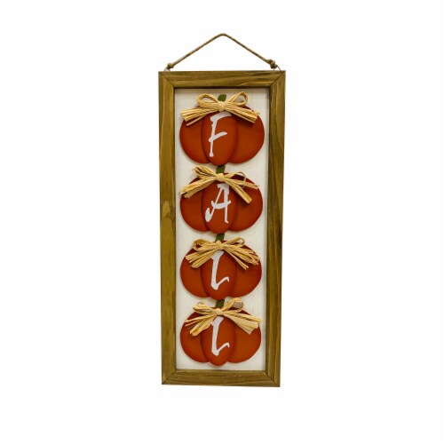 Holiday Home Fall Hanging Wall Sign Perspective: front