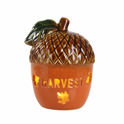 Holiday Home Ceramic Happy Harvest Acorn Perspective: front