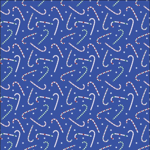 Holiday Home Candy Cane Drops Gift Wrap - Christmas Perspective: front