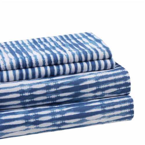 Everyday Living® Tie Dye Sheet Set - Blue Perspective: front
