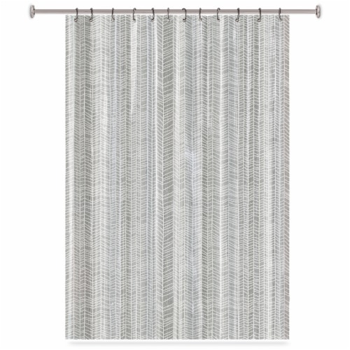 Peva Shower Curtain Topo Perspective: front