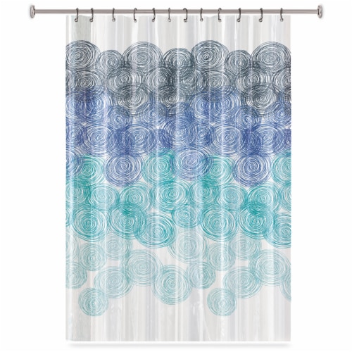 Peva Shower Curtain Spin Perspective: front
