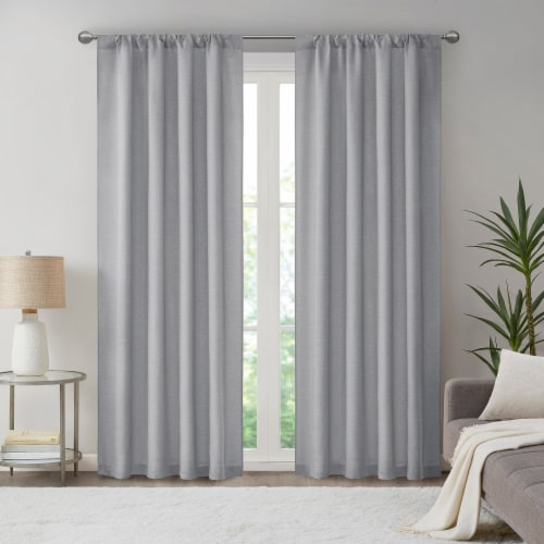 HD Designs Besset Light Filtering Window Panel - Grey Perspective: front