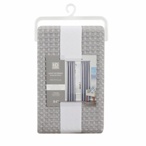 HD Designs Robbins Light Filtering Window Panel - Grey Perspective: front