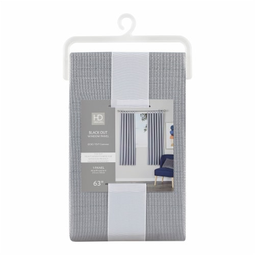 HD Designs Beckett Black Out Window Panel - Grey Perspective: front