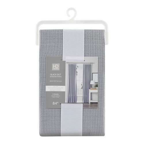 HD Designs Beckett Black Out Window Panel - Grey Perspective: front