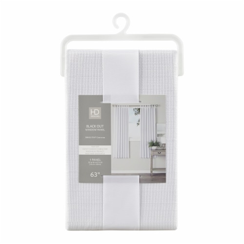 HD Designs Beckett Black Out Window Panel - White Perspective: front