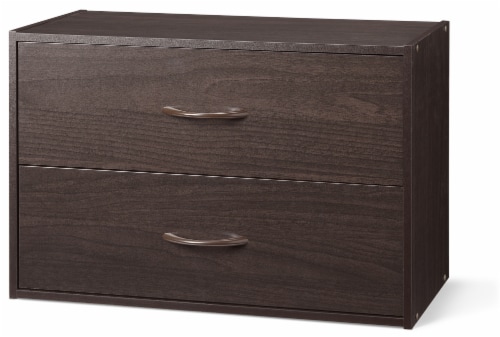 Everyday Living 2 Drawer Organizer - Espresso Perspective: front
