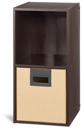 Everyday Living 2 Cube Organizer - Espresso Perspective: front