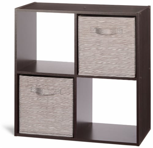 Everyday Living 4 Cube Organizer - Espresso Perspective: front