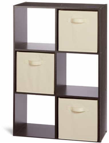 Everyday Living 6 Cube Organizer - Espresso Perspective: front