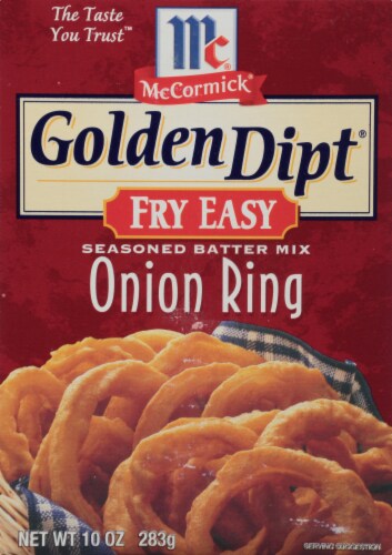 McCormick Golden Dipt Onion Ring Seasoned Batter Mix Perspective: front