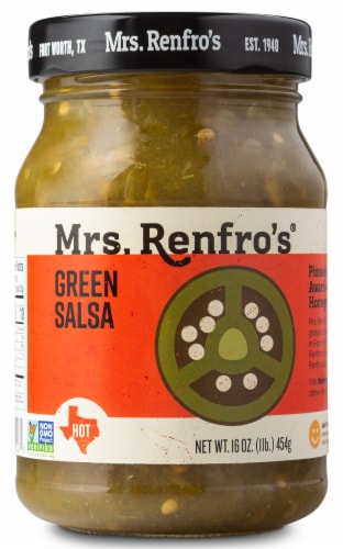 Mrs. Renfro's® Hot Green Salsa Perspective: front