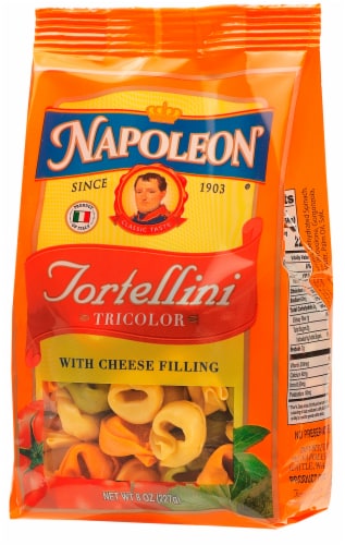 Napoleon Tricolor Tortellini with Cheese Filling Perspective: front