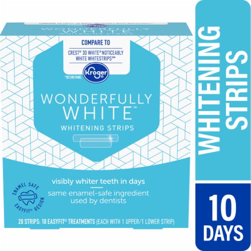 Kroger® Wonderfully White Whitening Strips Perspective: front