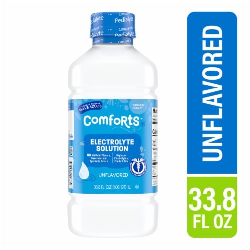 Comforts Unflavored Electrolyte Solution 33.8 fl oz Perspective: front