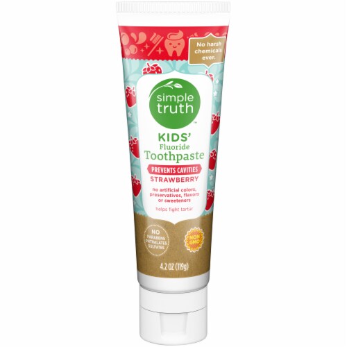 Simple Truth™ Strawberry Kids' Fluoride Toothpaste Perspective: front