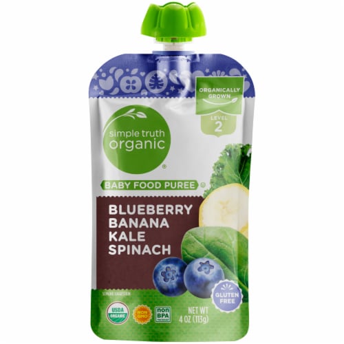 Simple Truth Organic® Blueberry Banana Kale Spinach Stage 2 Baby Food Puree