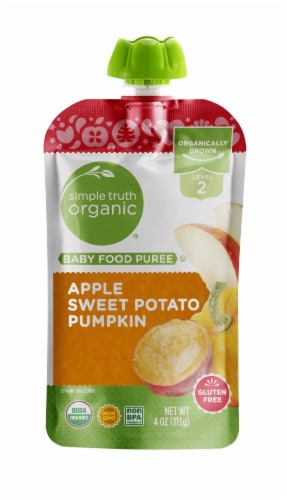 Simple Truth Organic® Apple Sweet Potato Pumpkin Stage 2 Baby Food Puree Perspective: front