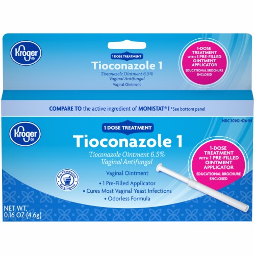Kroger® Tioconazole 1 Antifungal Ointment Perspective: front
