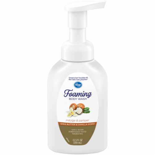 Kroger® Shea Butter & Vanilla Foaming Body Wash Perspective: front