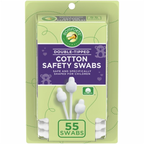 Comforts™ Double-Tipped Cotton Safety Swabs Perspective: front