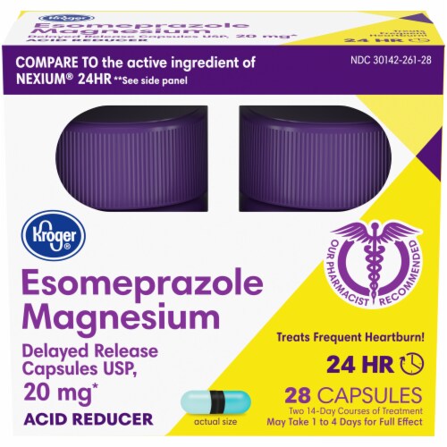 Kroger® Esomeprazole Magnesium Capsules Twin Pack 20mg Perspective: front
