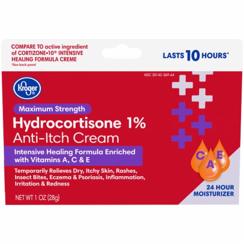 Kroger® Maximum Strength Hydrocortisone Anti-Itch Cream Perspective: front