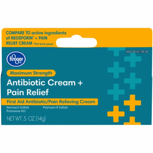 Kroger® Maximum Strength Antibiotic & Pain Relief Cream Perspective: front