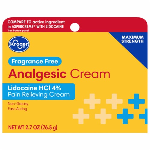 Kroger® Odor Free Analgesic Pain Relieving Cream Perspective: front
