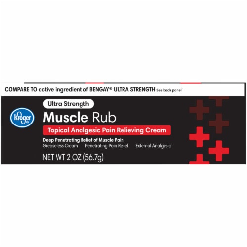 Kroger® Ultra Strength Muscle Rub Pain Relieving Cream Perspective: front
