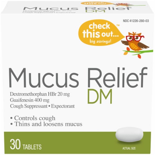 Check This Out…™ Mucus Relief DM Tablets Perspective: front