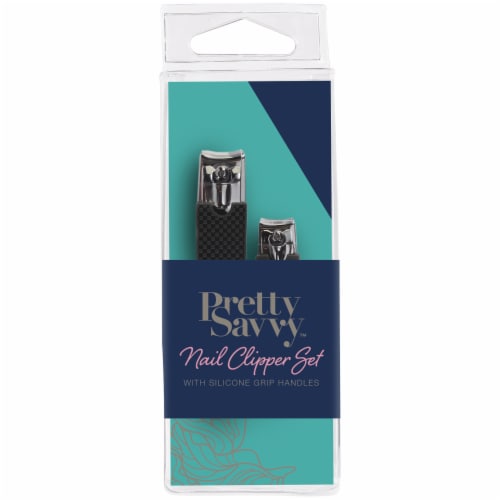Pretty Savvy™ Nail Clipper Set with Grip Handle Perspective: front